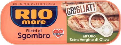 Filetti di sgombro grigliati all'olio extra virgin