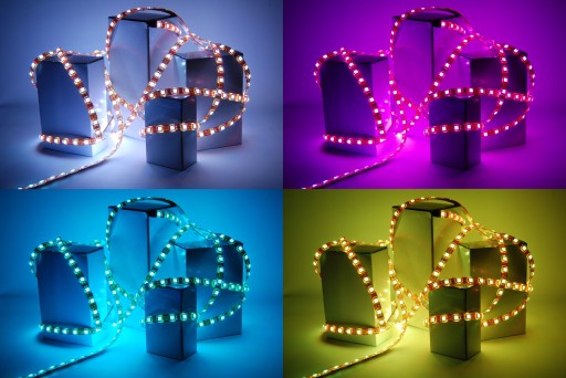 RGB 5050 LED pásik 1m 30 diód Colorful Solid 12V