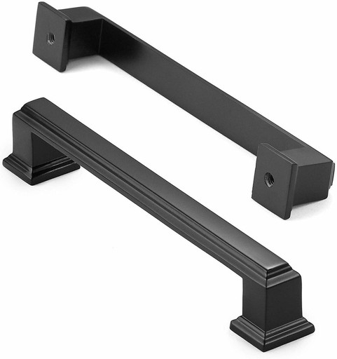 ÚCHYTKA NÁBYTKU 96mm, MATNÁ ČIERNA, MODERNÁ