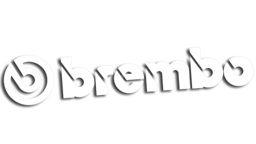 Vysekaná biela nálepka BREMBO