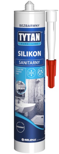 Sanitárny silikón Tytan Euro-Line 280ml Bezfarebná flexibilná kuchyňa
