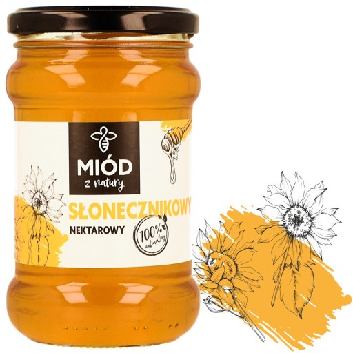 Dóza na slnečnicový med 400 g, 100% PRÍRODNÝ