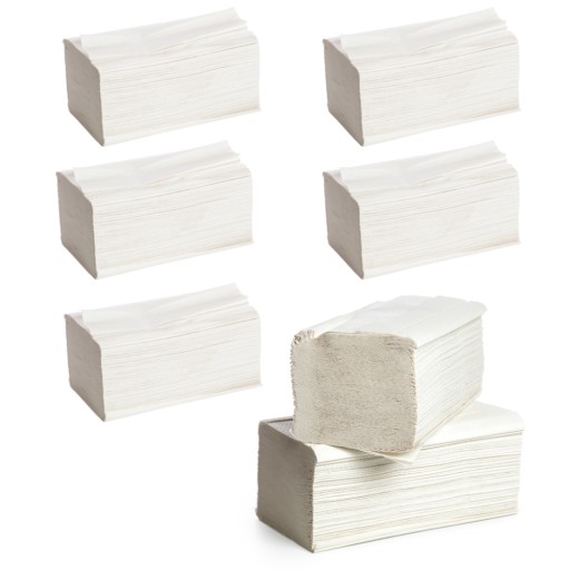 Papierové utierky V-Fold, 150 listov, 21x25 cm, biele