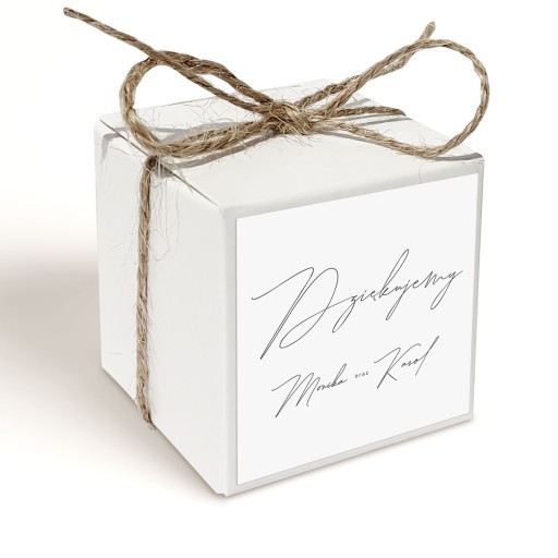 Ďakujem box Wedding 2 PERS fondán. VZORKY