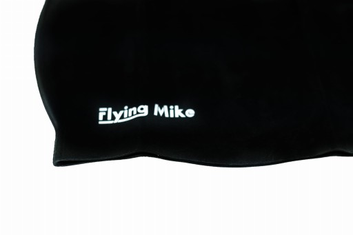 Čierna silikónová plavecká čiapka Flying Mike