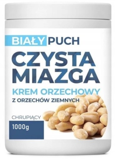 Biały Puch Arašidové maslo Krémová arašidová pasta Crunchy Crunchy 1kg