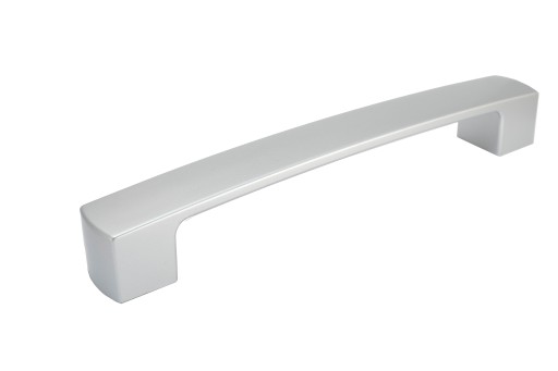 Matná strieborná násada na kuchynskú zásuvkovú skrinku, chróm, 160 mm + skrutky