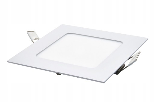 Zápustné štvorcové stropné svietidlo LED panel 6W CCD 3 FARBY