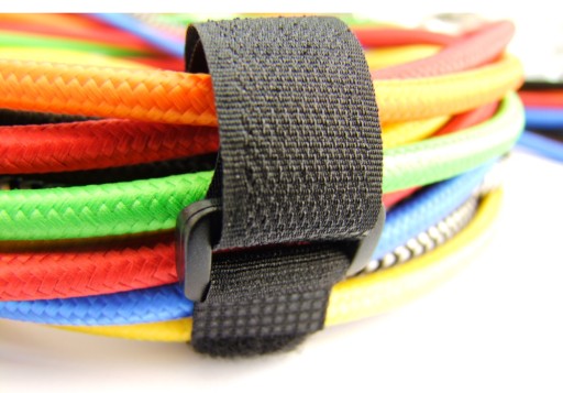Svorky na suchý zips ORGANIZER Suchý zips na upevnenie STRONG CLAMP 4 ks