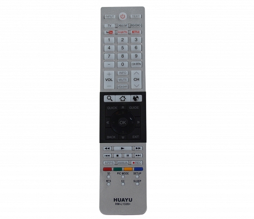 Univerzálny diaľkový ovládač pre LCD TV Toshiba RM-L1328 NETFLIX,YOUTUBE,Rakuten,3D