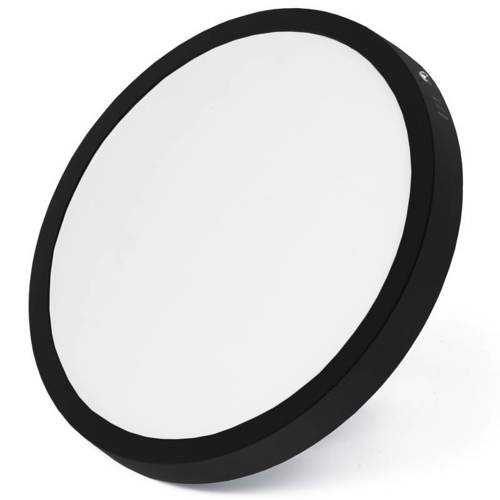 Okrúhle stropné svietidlo DOWNLIGHT, čierne, 12W, prisadené, 4K