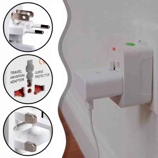 ADAPTÉR TYPU G CESTOVNÝ ADAPTÉR ANGLICKO POĽSKO USA EURÓPA EÚ ANGLIČTINA