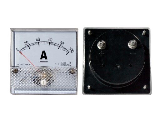 ANALOGOVÝ AMPÉROMETER Štvorcový ampérmeter VEĽKÝ PANEL 100A