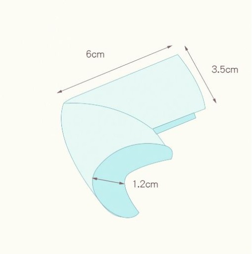 PENOVÝ ROH S HRANOU 12mm, 4ks, červený