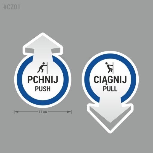 Nálepky Push, Pull, Push, Pull