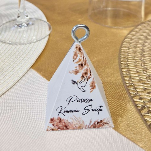Balónové závažie COMMUNION pyramídové sušičky Boho