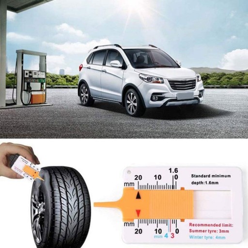 TESTER MERANIA HĺBKY INDIKÁTOR HĹBKY VÝŠKA OPOTREBENIA PNEUMATIKY