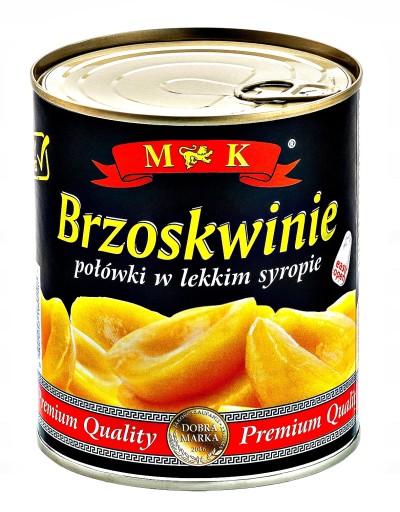 BROSKYŇKY MK Polovičky v SIRUPe plechovka 820g