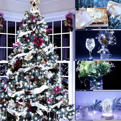 LED VIANOČNÉ SVETLÁ REŤAZ GIRLAND VIANOČNÝ STROMČEK 20LED 2m 2700K