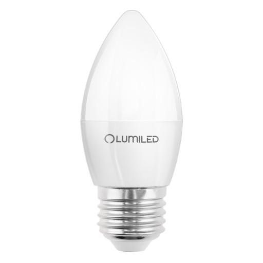 E27 LED SVIEČKOVÁ žiarovka 8W = 60W 806lm 3000K Teplá LUMILED