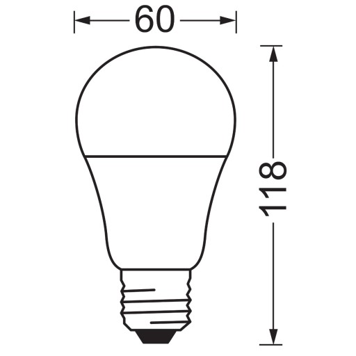 LED žiarovka 10W = 75W E27 teplá 3000K OSRAM 2ks