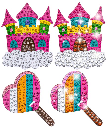 SET Diamond Scrapbook Diamond STICKERS Diamantové vyšívanie UNICORN