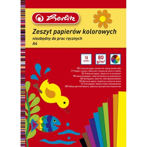 A4 zošit farebných výrezov HERLITZ 9560921