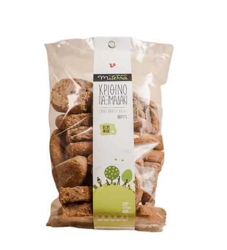 Krétske mini jačmenné sucháre s kváskom 400g grécky chlieb