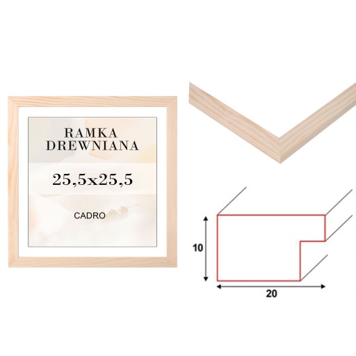 RÁM 25,5x25,5 NA DIAMANTOVÉ VÝŠÍVKY 30x30 cm diamantová maľba borovica