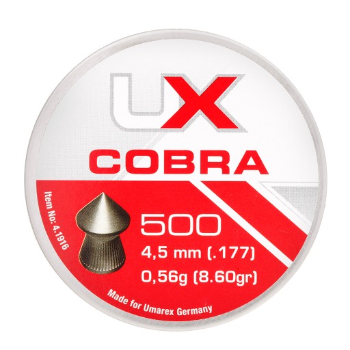 UMAREX DIABOLO Cobra Pointed Rebred 4,5 / 500 peliet