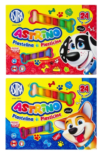 Plastelína 24 farieb Astrino