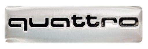 Alu nálepka emblém QUATTRO