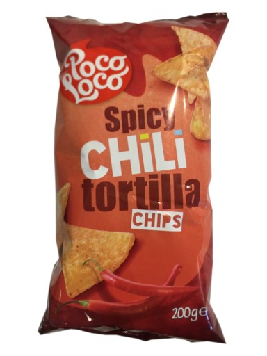 Tortilla chipsy Pikantné chilli 200g Poco Loco