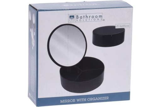 Zrkadlo s organizérom 14 cm, mix farieb