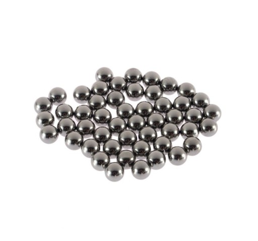 Gule do praku, guľky oceľové 4,8 mm, kovové 50x