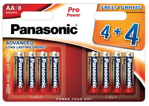 BATÉRIE Panasonic Pro Power LR6 AA BLISTER 8 ks.