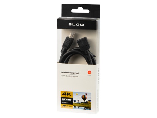 HDMI 2.0 KÁBLOVÝ UHEL 90° TOP FULL HD 4K 3D VIDEO AUDIO HDR 1,5M