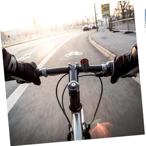 VÝKONNÁ LED LAMPA NA BICYKEL 200lm ZADNÁ KRUHÁ VODOtesná