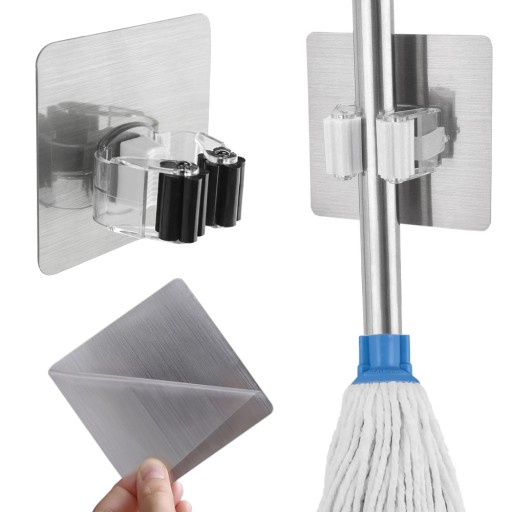 Samolepiaci držiak, vešiak, hák na kefu, mop, palicu, metlu