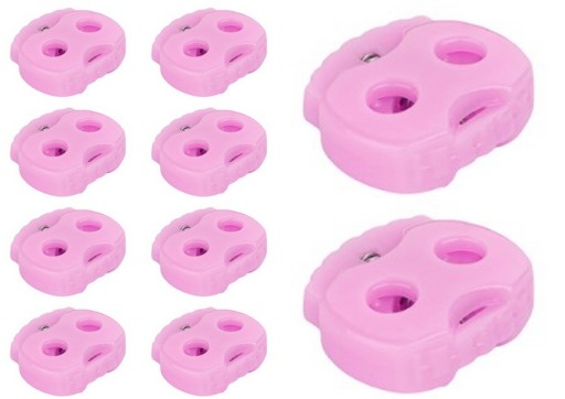 LINE STOPPER KONCOVÁ SVORKA RUŽOVÁ 5mm - 10 ks