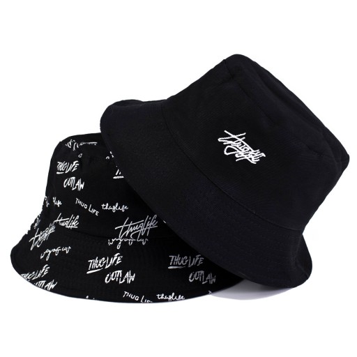 BUCKET HAT obojstranná čiapka s nápisom