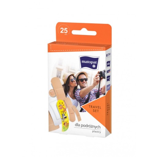 Cestovná sada náplastí a obväzov 25 ks.
