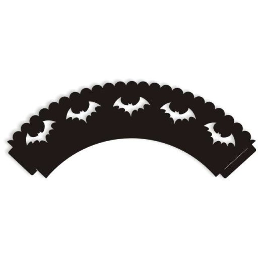 PAPILOTS ozdobné muffiny HALLOWEEN netopiere x6