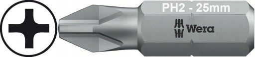 WERA 851/1 s bitovým hrotom Philips PH2 25mm 1 ks