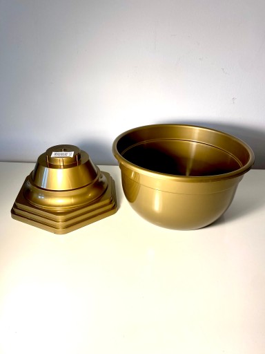 Obal na misu Kvetináč so zlatou nohou BOWL4 tomplastic na chryzantémy