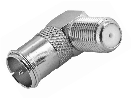 RF QuickF/wt-F/gn uhlový anténny adaptér 75Ohm