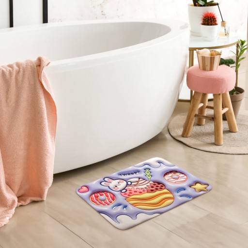 3D protišmyková absorpčná podložka do kúpeľne Magic 08