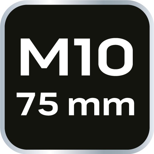 Drážkovaný hrot M10 x 75 mm S2 x 2ks. NEO 10-908