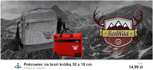 TAŠKA KRÁTKA KRYT NA ZBRAŇ Malá 30 x 18 CM