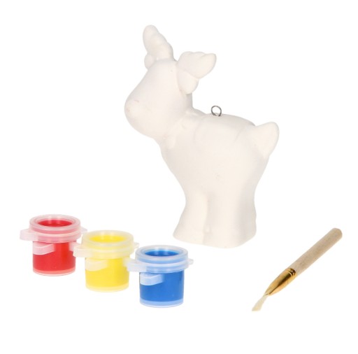 Maľovateľná vianočná cetka pre deti, DIY figúrka, SOB, prívesok